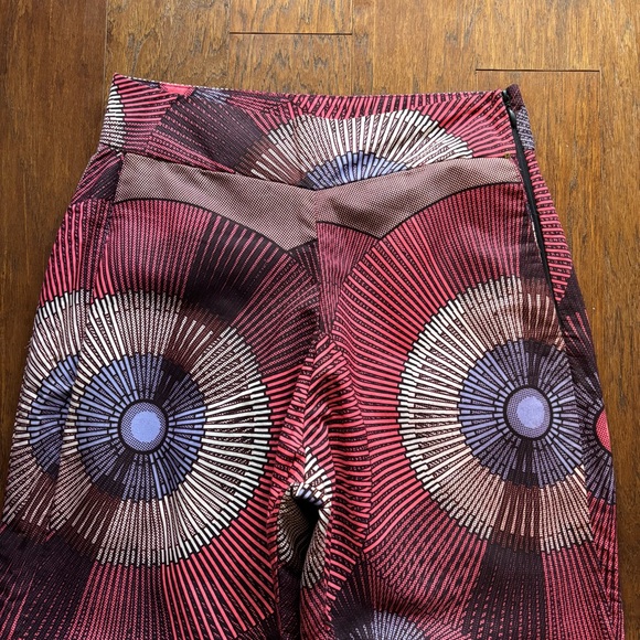 Handmade Retro Print High Waist Wide Leg Pant | Fit M/L - Picture 4 of 8